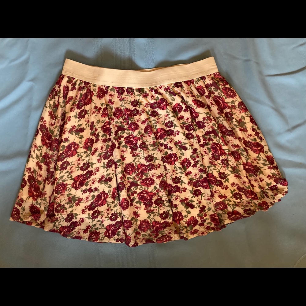 Floral Flowy Skater Skirt.